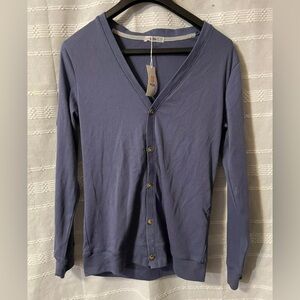 H2H Men’s Casual Slim Fit Cardigan V-Neck Long Sleeve Basic Size Medium NWT